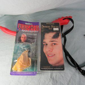 devil demon woochie WO094 & WO241 horns and red tail bundle (CL114)